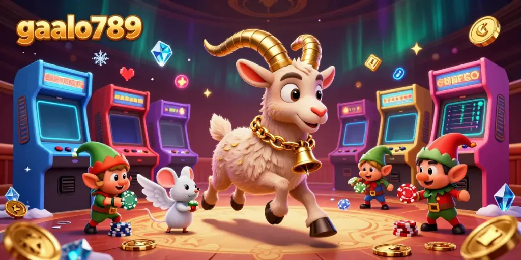 Engage in thrilling cockfighting action with gaalo789 in a vibrant 3D casino filled with excitement.