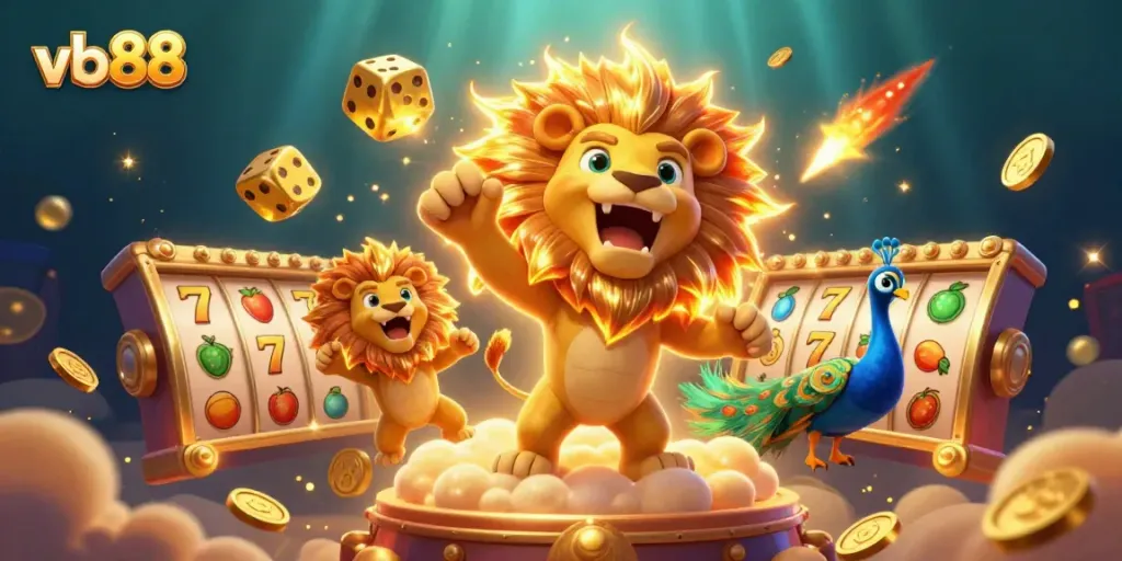 Experience thrilling moments at vb88 with dynamic slots and winning symbols in a vibrant casino scene.