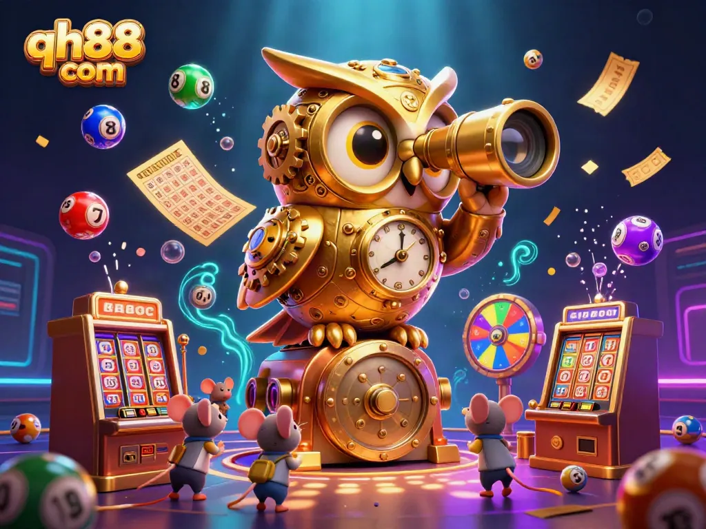 Engage in thrilling games at qh88 com with vibrant lottery balls and a dynamic casino atmosphere.