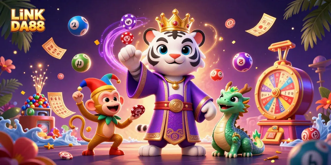 Experience the thrill of LINK DA88 with vibrant lottery games and captivating characters.
