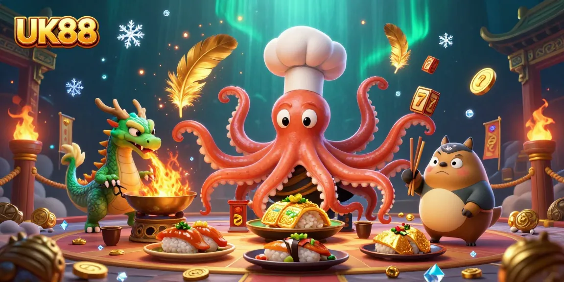 Engage in thrilling gameplay with UK88's exciting slot machine and unique characters.