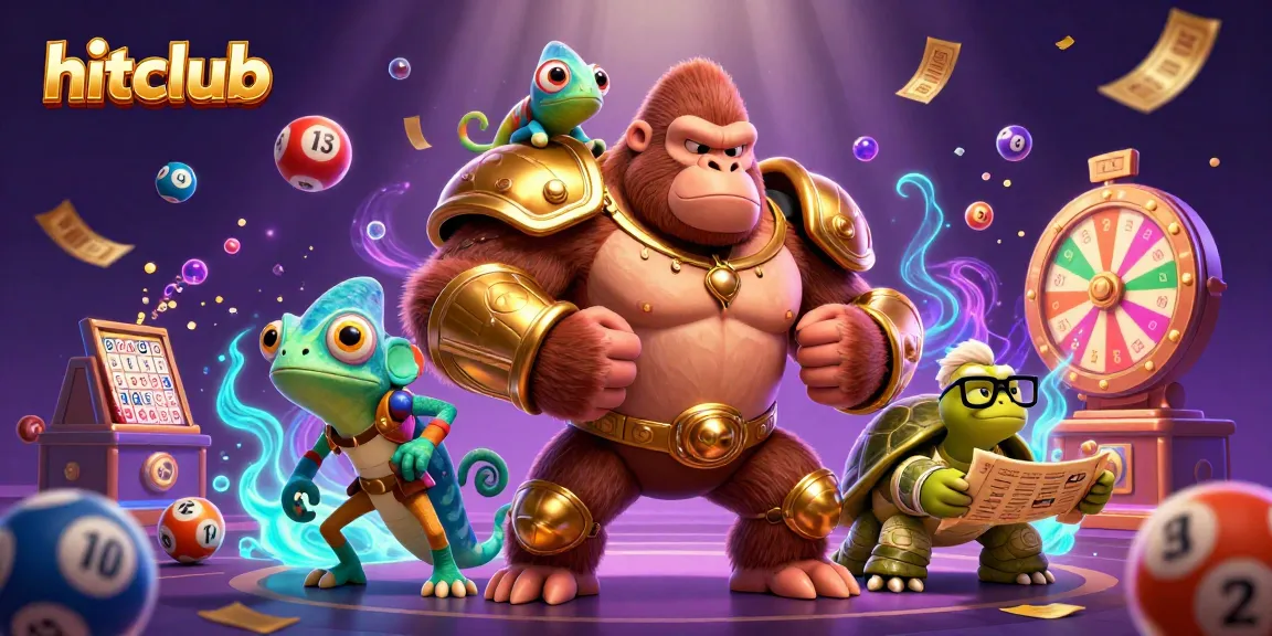 Engage with hitclub's thrilling lottery adventure featuring vibrant elements and dynamic characters.