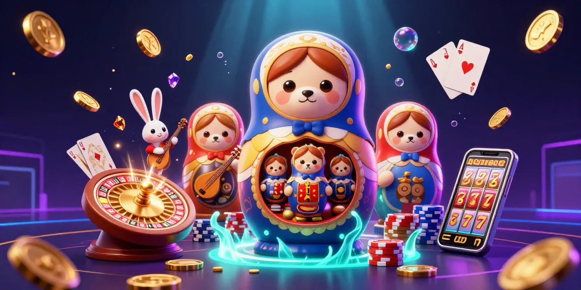 Engage with hubet's exciting gambling experience through dynamic casino visuals with colorful characters and rich elements.