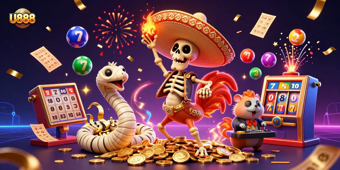 Win big with exciting U888 slots and dynamic casino games featuring vibrant characters and thrilling elements.