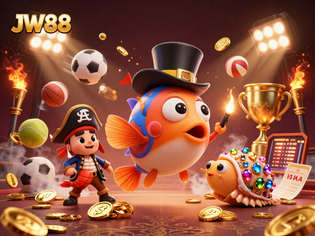 Engage with JW88's thrilling scenes featuring captivating characters and lively sports elements.
