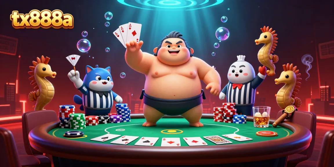 Experience thrilling gameplay at tx888a with vibrant casino elements and 3D underwater excitement.