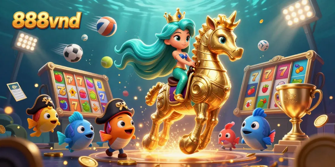 Engage with the thrill of 888vnd through interactive gaming elements like slot machines and dynamic sports balls.