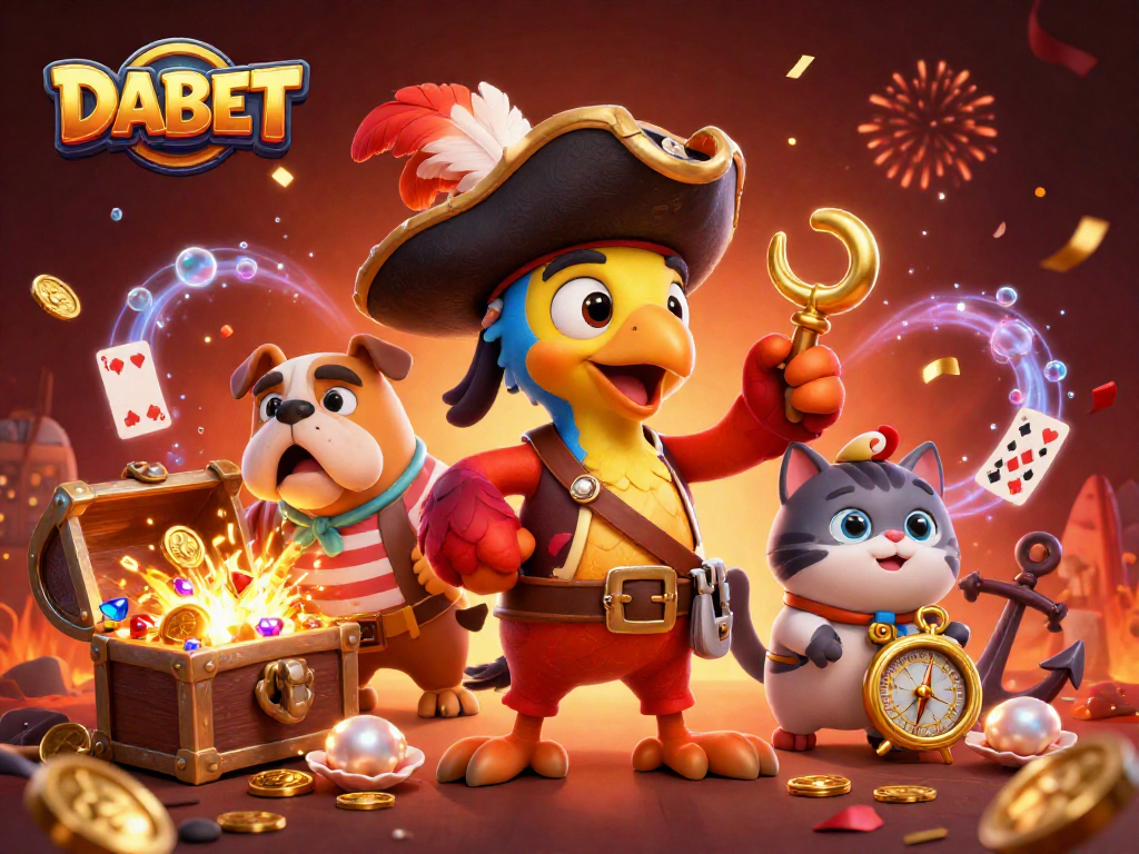 DABET offers thrilling gameplay with a pirate crew exploring underwater treasures and casino action.