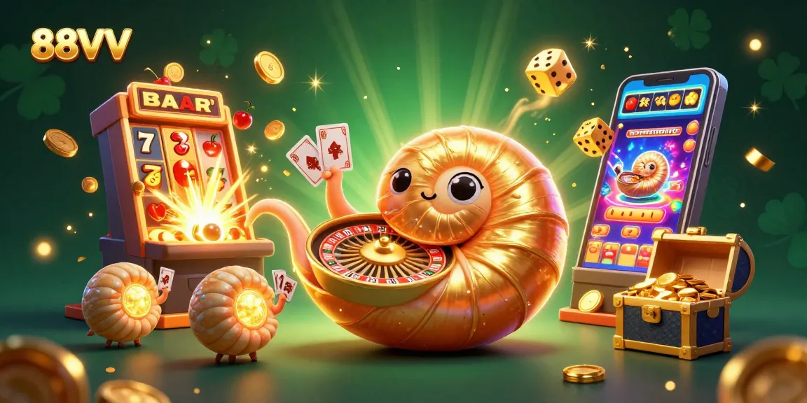 Experience the excitement of 88VV's vibrant casino world with jackpots and golden treasures.