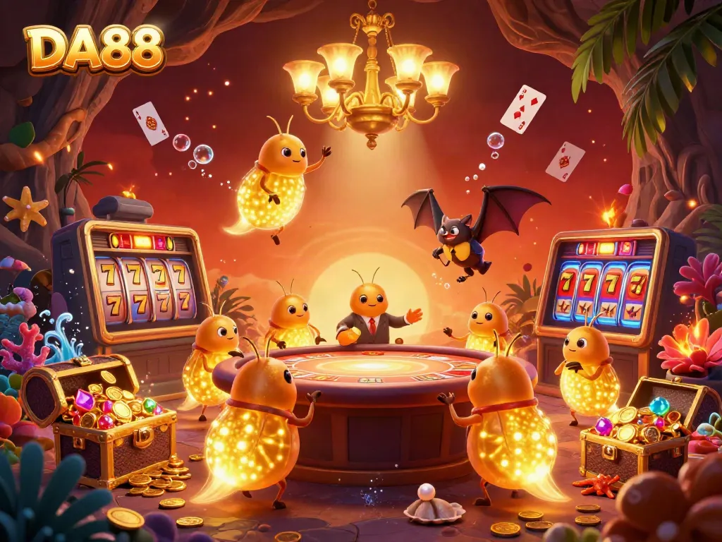 Experience the thrill of DA88 in a vibrant, colorful, and lively casino environment.