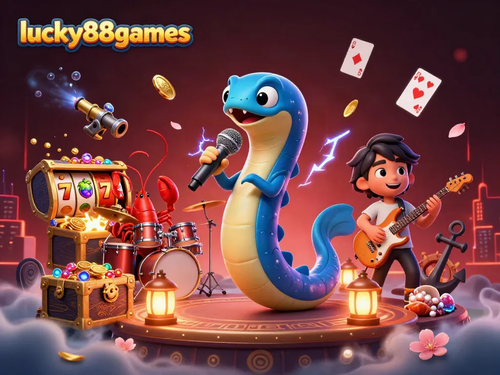 Spin the reels at lucky88games with a vibrant underwater casino scene featuring colorful sea creatures and treasures.