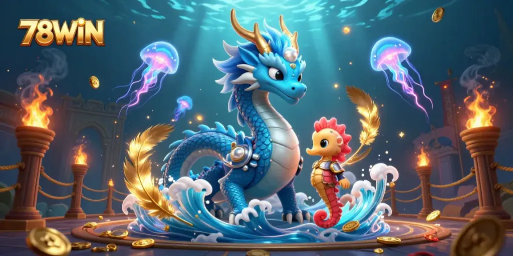 Join the excitement at 78WIN with thrilling underwater casino adventures featuring vibrant creatures.