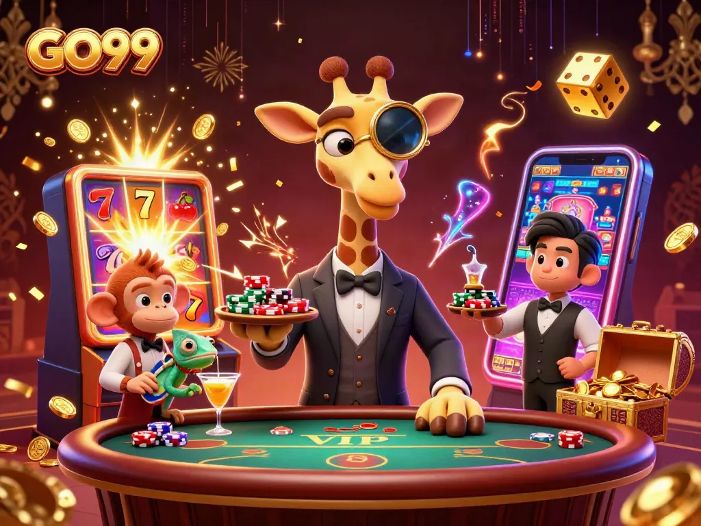 Engage in winning strategies with GO99 at a lively casino scene packed with action.