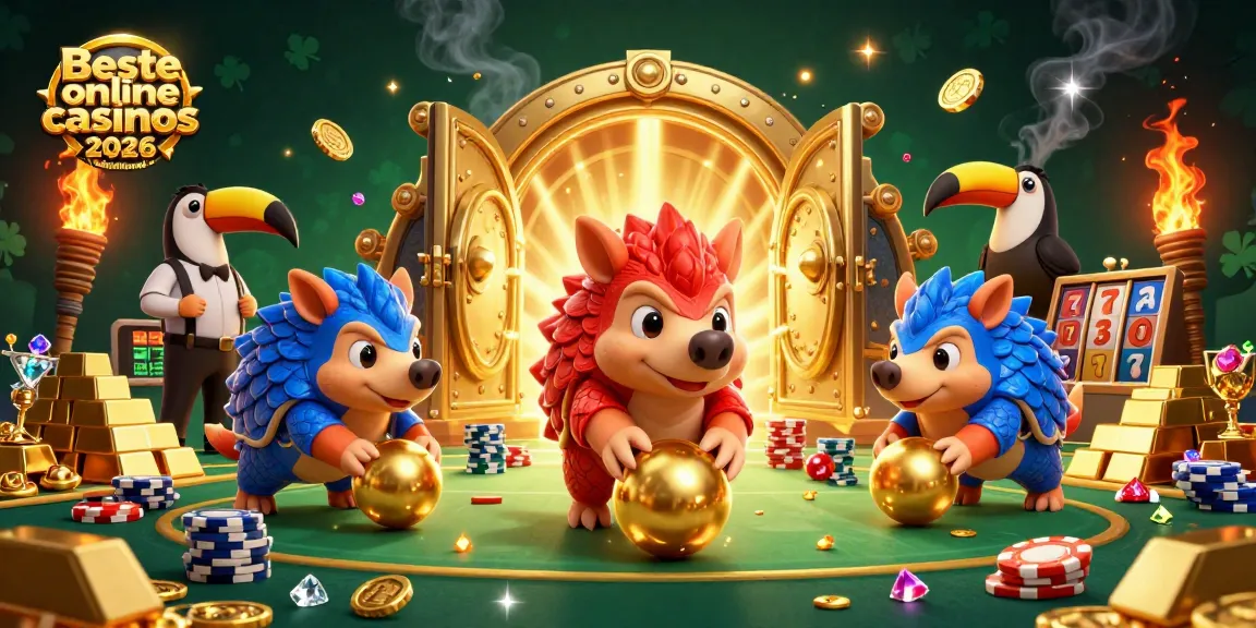 Speel en win met de beste online casinos Nederland 2026, met kleurrijke pangolins en pokerfiches.